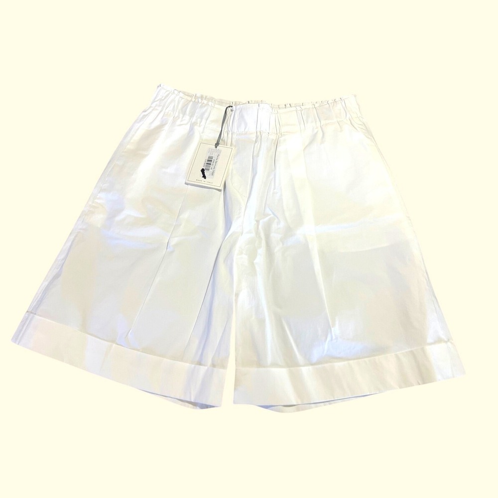 Antonelli Firenze White Perilla Bermuda Short Cotton Casual Old Money Minimalist